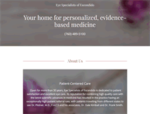 Tablet Screenshot of escondidoeyes.com